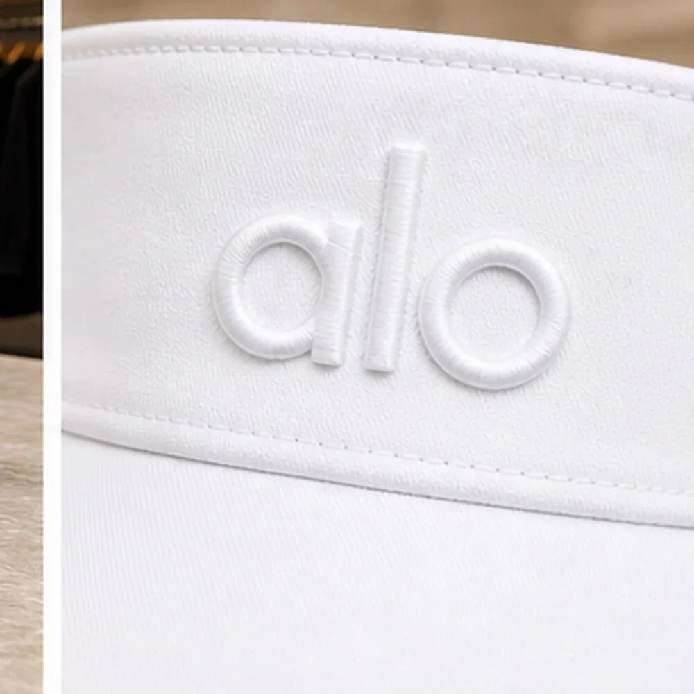 ALO Yoga White Active Open Top Visor Hat NWT